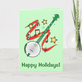 Ukulele do feriado com notas e estrelas