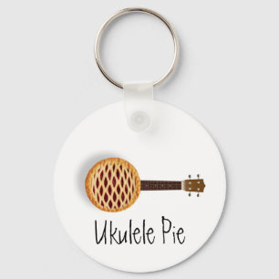 Ukulele Pie Chaveiro