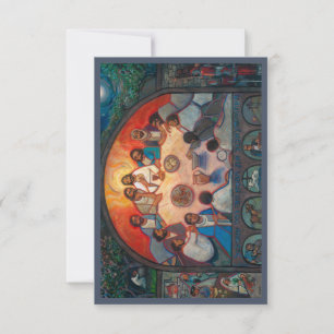 Última Ceia, Cartão de Oração para a Semana Santa,