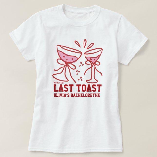 Última torrada na costa camisa de despedida de sol (Frente do Design)