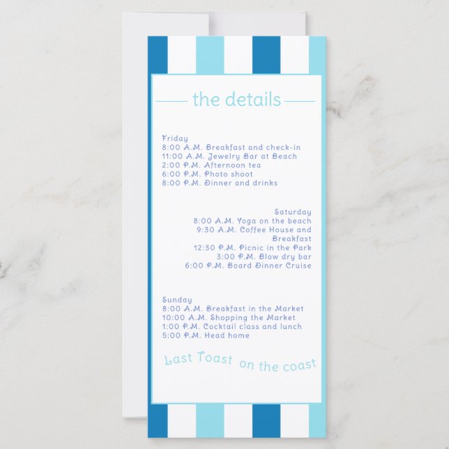 Última torrada no fim de semana da festa de soltei (Frente)