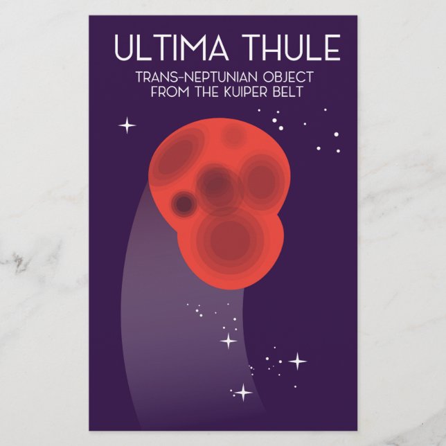 Ultima Tule Keiper Belt Arte espacial (Frente)