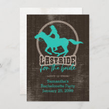 Última Viagem De Turquesa Brilhante Para O Convite