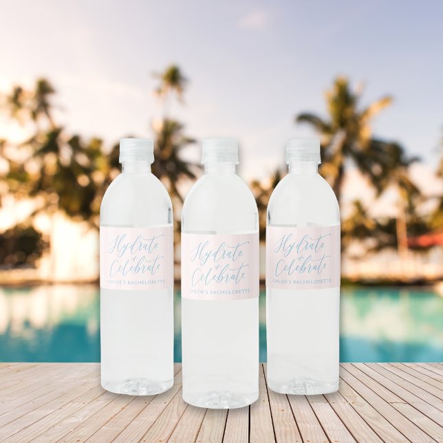 Último brinde no rótulo da garrafa de água costeir (Last Toast on the Coast Bachelorette water bottle labels  – perfect for beach or fiesta weekend)