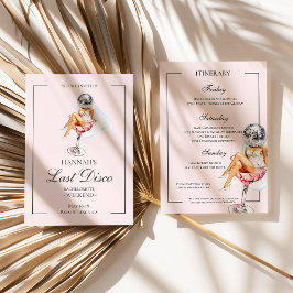 Último Convite para Bachelorette Cocktail Disco