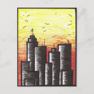 último dia de uma cidade morrendo Cartões postais