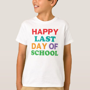 Último dia feliz da camisa da escola