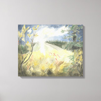 Último do Sol Ártico: Canvas Esticada