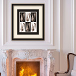 Ultra Elegante Vintage Art Deco Sea Shell Poster<br><div class="desc">Este maravilhoso poster de conchas pode ser impresso até o "tamanho Colossal" de Zazzle - ou pode ser feito pequeno. Excelente de decor para uma casa de praia. Um presente para o seu batedor favorito.</div>