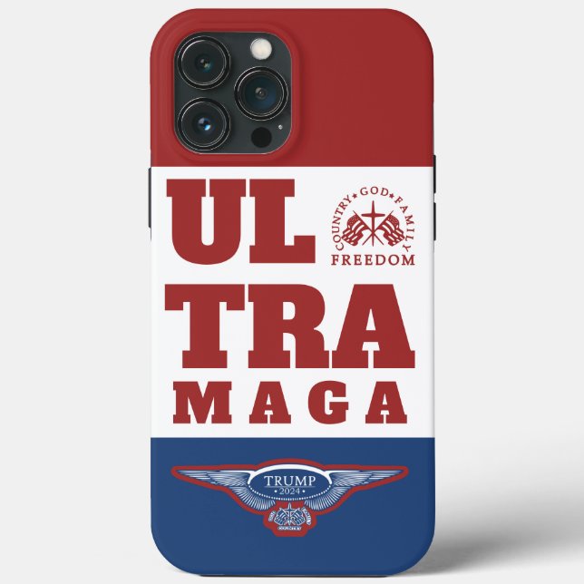 ULTRA MAGA DEUS FAMÍLIA PAÍS LIBERDADE TRUMP 2024 (Verso)