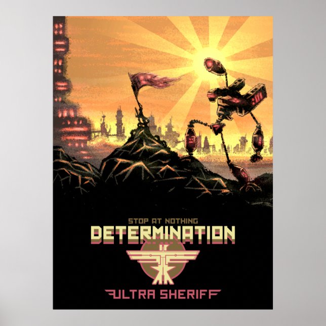 Ultra Sheriff - Poster de determinação (Frente)