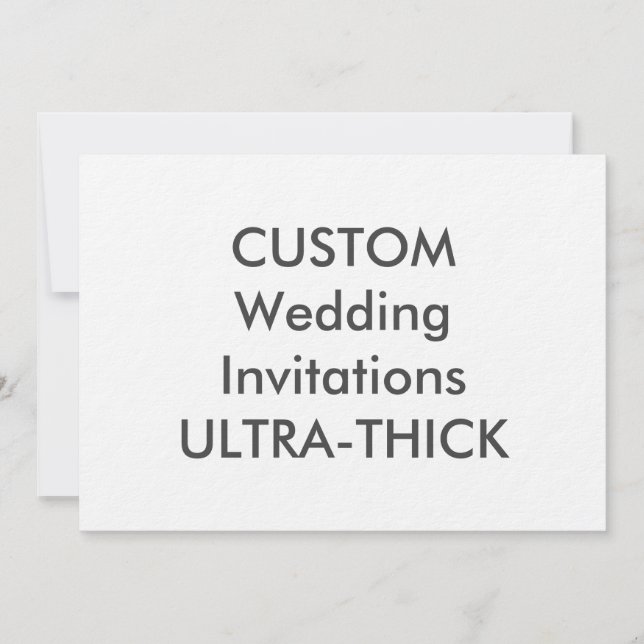 ULTRA-THICK 360 lb 7" x 5" Convites para casamento (Frente)
