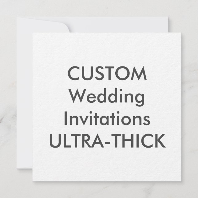 ULTRA-THICK 360lb Convites para Casamento Quadrado (Frente)