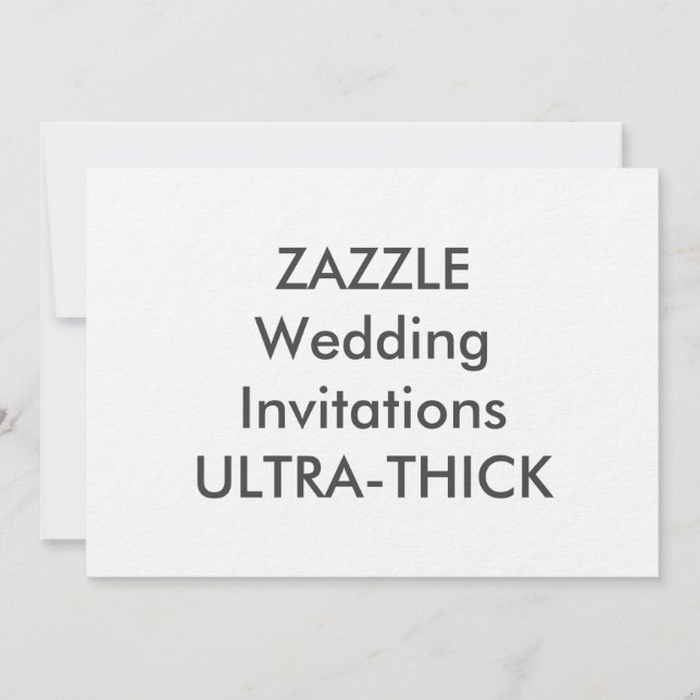 ULTRA-THICK 7" x 5" Convites para Casamento (Frente)
