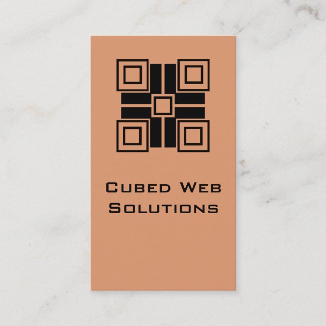 Ultramodern bloqueia Cartão de visita vertical, co (Frente)