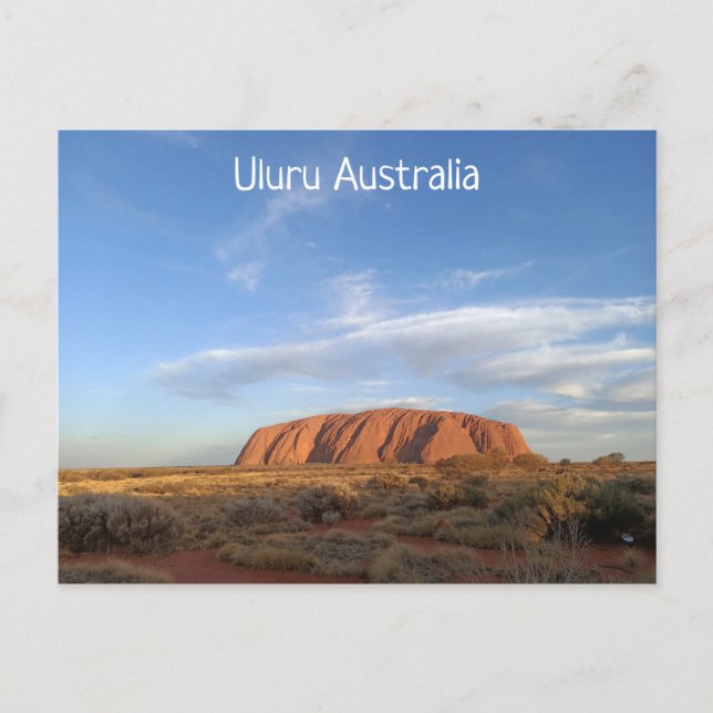 Uluru Austrália Cartão Postal (Frente)
