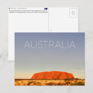 Uluru, Cartão Postal de Viagem da Austrália
