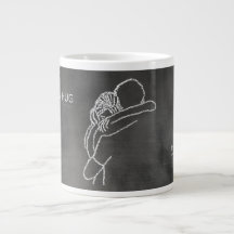 Um Abraço é um Lar - Caneca de Café Gigante - Reen