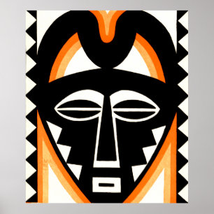 Um Abstrato Níger Estylizado Poster