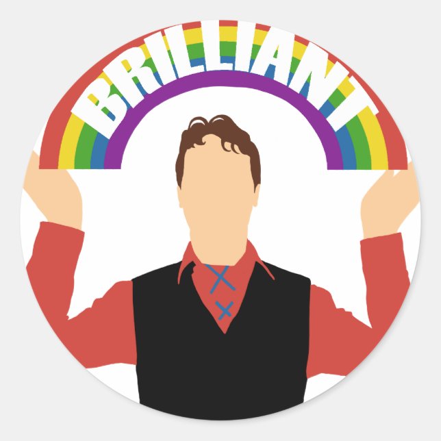 Um adesivo brilhante! (Frente)