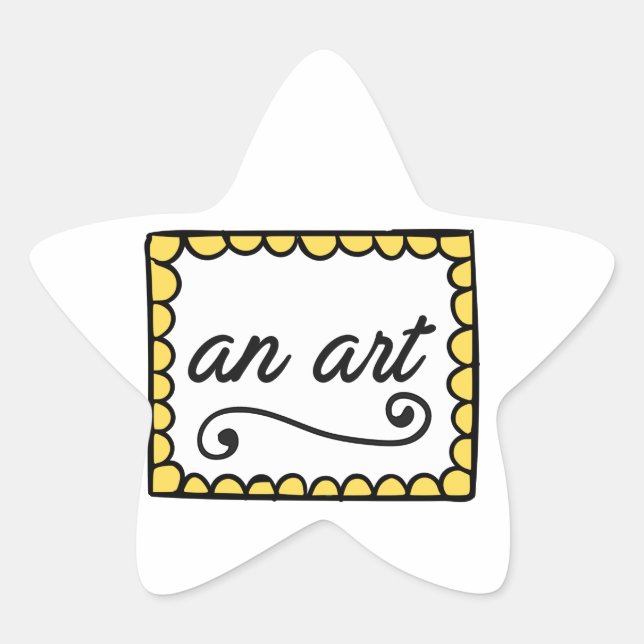 Um adesivo de arte (Frente)