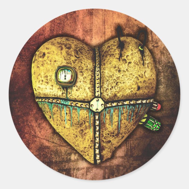 Um adesivo de arte gótica menos quebrada (Frente)