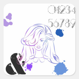 Um adesivo de ecrã de proteção de cor de água