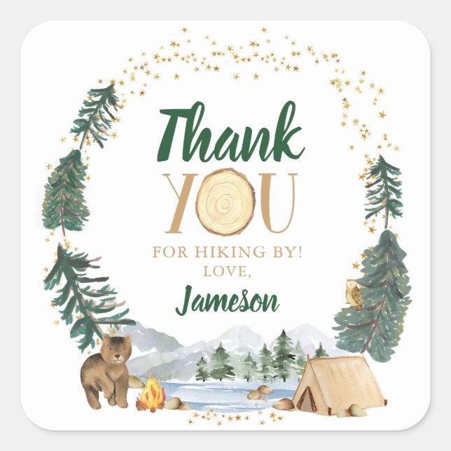 Um adesivo de Festa de aniversário de Campanha Fel (Frente)