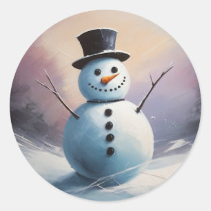 Um adesivo de sonho de neve