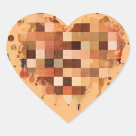 Um adesivo do Coração Mundial