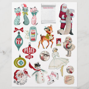 Um adorável conjunto de embelezamentos de Natal re