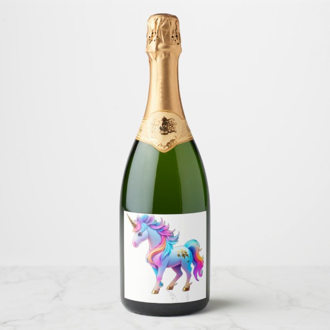 Um Adorável Unicorn Sticker 1 (Frente)