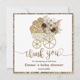 Um agradecimento de Chá de Bebê do Pequeno Abóbora