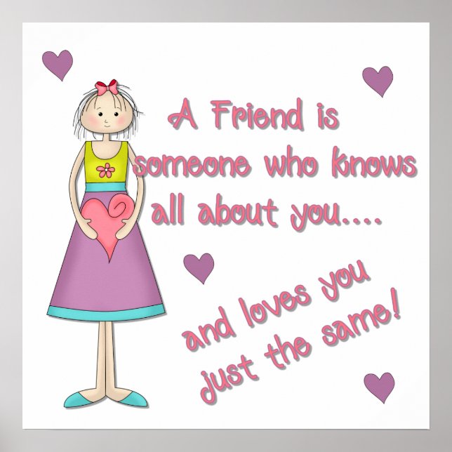 Um amigo é alguém Impressão (Frente)