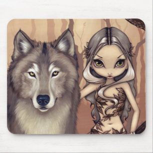 "Um amigo Wolfish" Mousepad