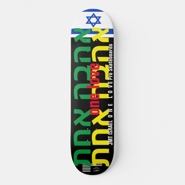 UM AMOR JMT ISRAEL 181/400 skateboard (Frente)