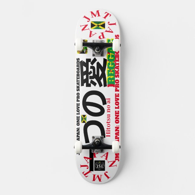 Um AMOR JMT JAPAN 8 1/4 pol skateboard Deck (Frente)