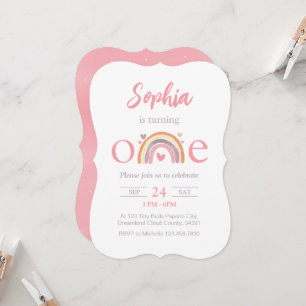 Um Aniversário, Boho Rainbow, Pensou no Convite