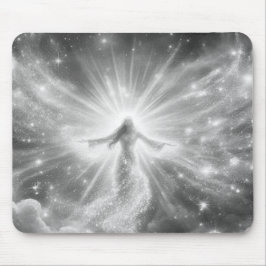 Um Anjo nas Nuvens em um Mousepad Grosso
