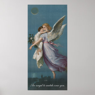 Um anjo para olhar sobre você a arte do poster