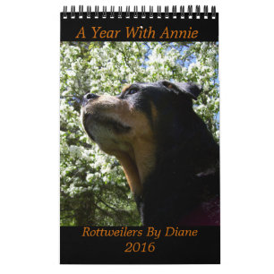 "Um ano com o calendário 2016 de Annie" Rottweile