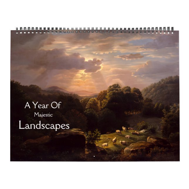 Um Ano De Calendário De Paisagens Majestosas (Capa)