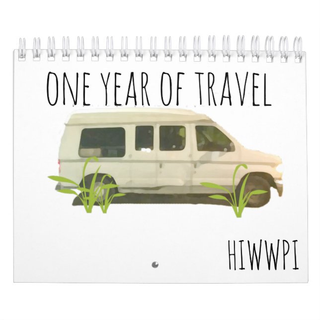 Um ano de calendário do viagem (Capa)