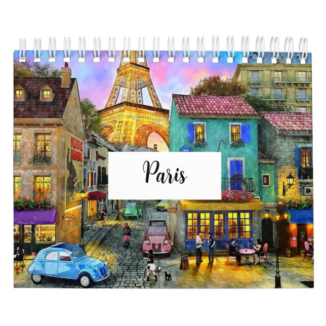 Um ano em Paris: Calendário cativante do Parisiens (Capa)