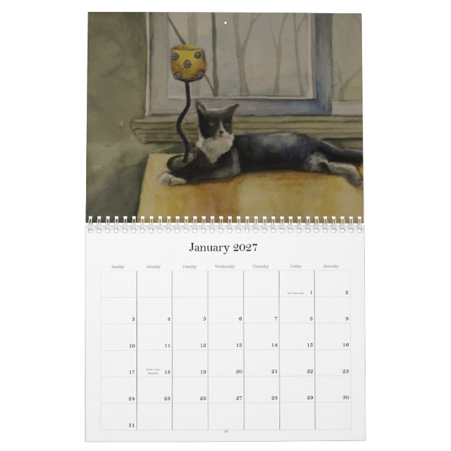 Um ano na aguarela - calendário 2010 (Jan 2027)