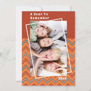 Um ano para lembrar da foto de Natal Chevron