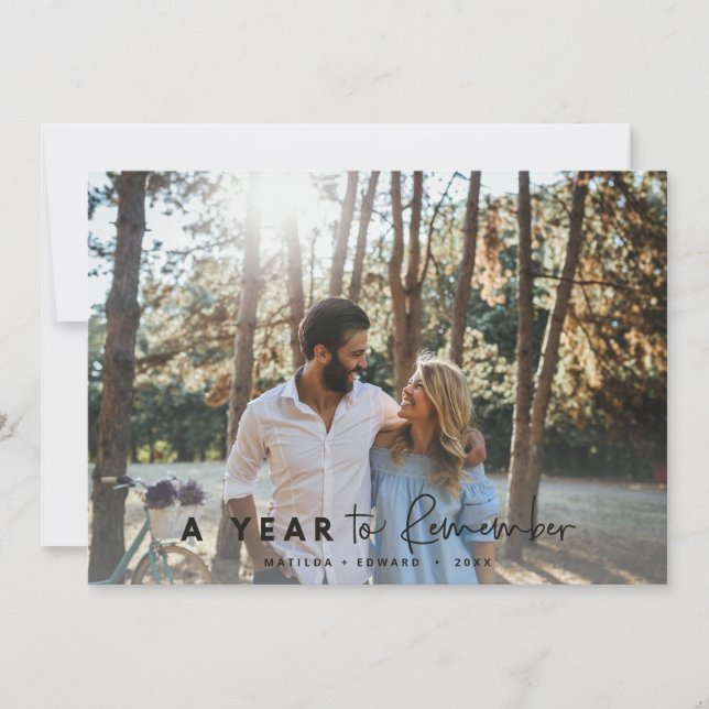 Um ano para lembrar da foto mínima moderna (Frente)