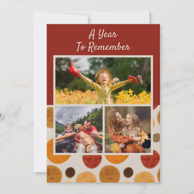 Um ano para se lembrar do feliz Natal Moderno 3 Fo (Frente)