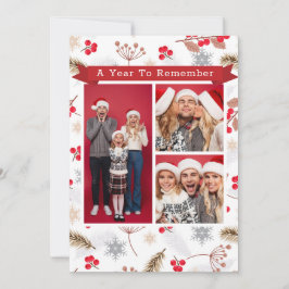 Um ano para se lembrar do Natal Fir Holly 3 Foto