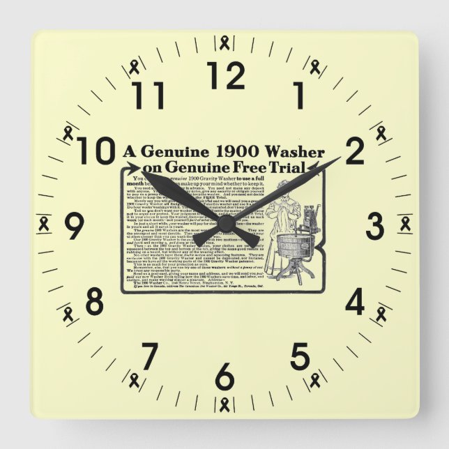 Um autêntico relógio de parede de Washer 1900 (Frente)